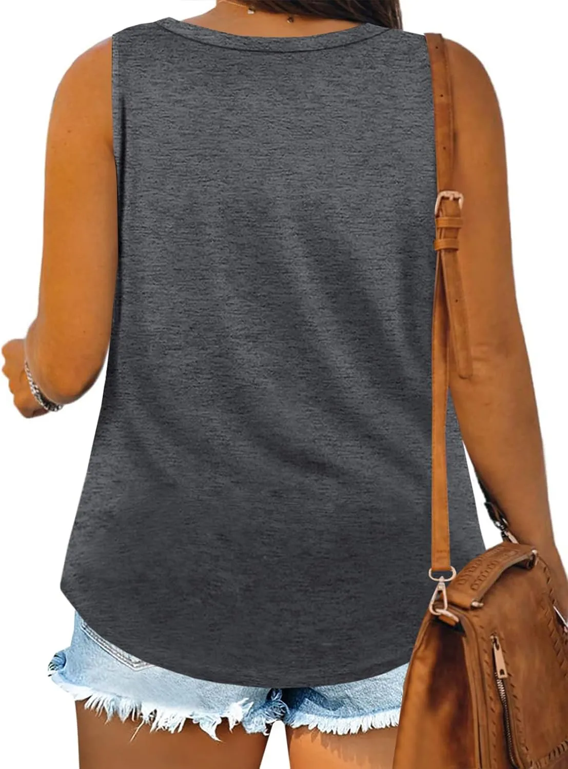 Plus Size Tank Tops for Women Summer Sleeveless Scoop Neck T-Shirts Tops Casual Tees Tunics Shirts