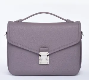 Pre order "Grey Lavender" Togo Leather - "Paris15" Satchel Crossbody bag