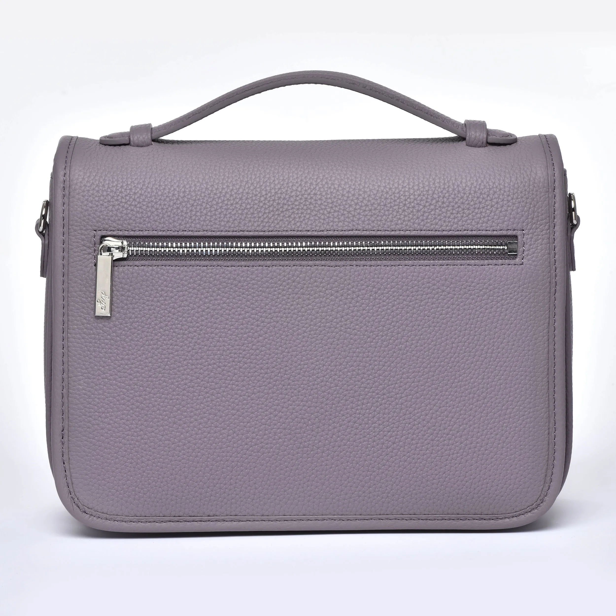 Pre order "Grey Lavender" Togo Leather - "Paris15" Satchel Crossbody bag