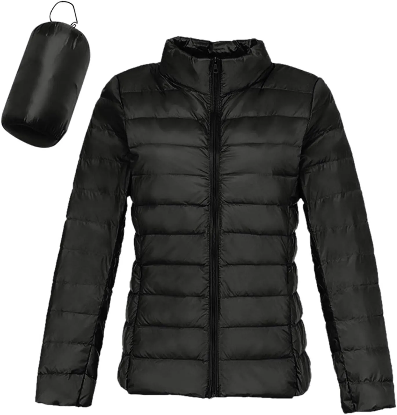 Puffer Jacket for Women Packable Lightweight Fall Winter Down Jacket Warm Slim Fit Casual Bubble Coat for Travel Outdoor