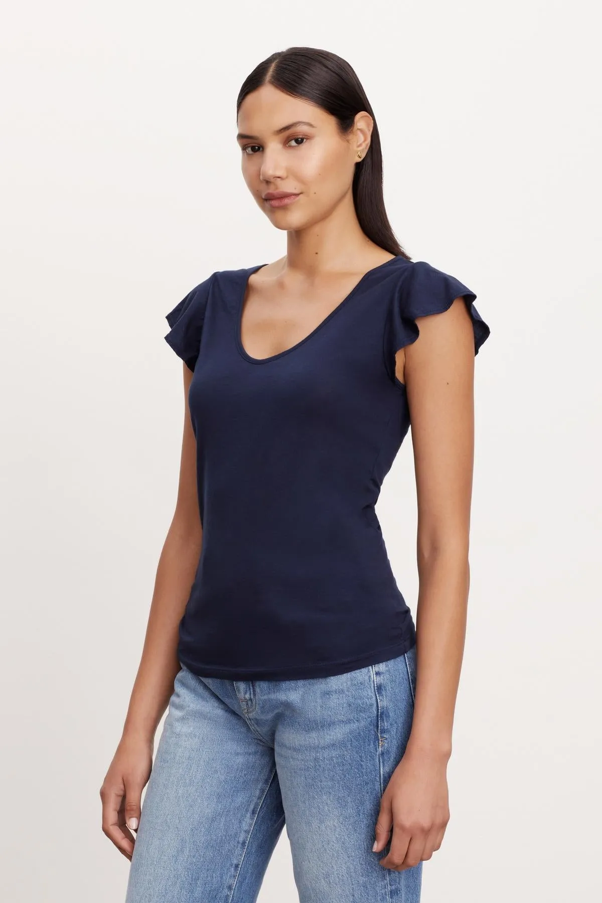 RASHIDA SCOOP NECK TEE