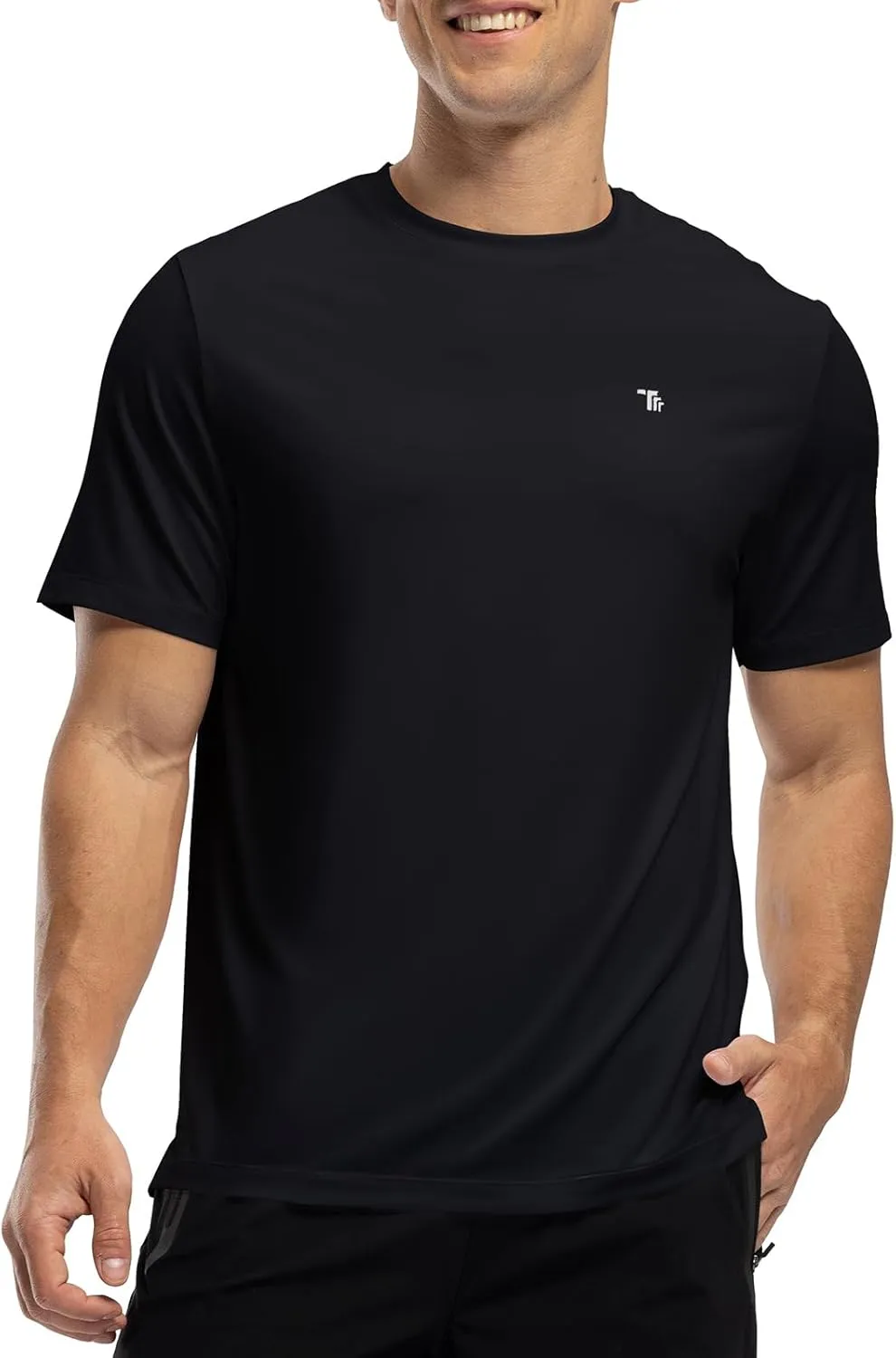 Rdruko Men's Dry Fit Workout Shirts Moisture Wicking Short Sleeve Athletic Running Gym Active T Shirts