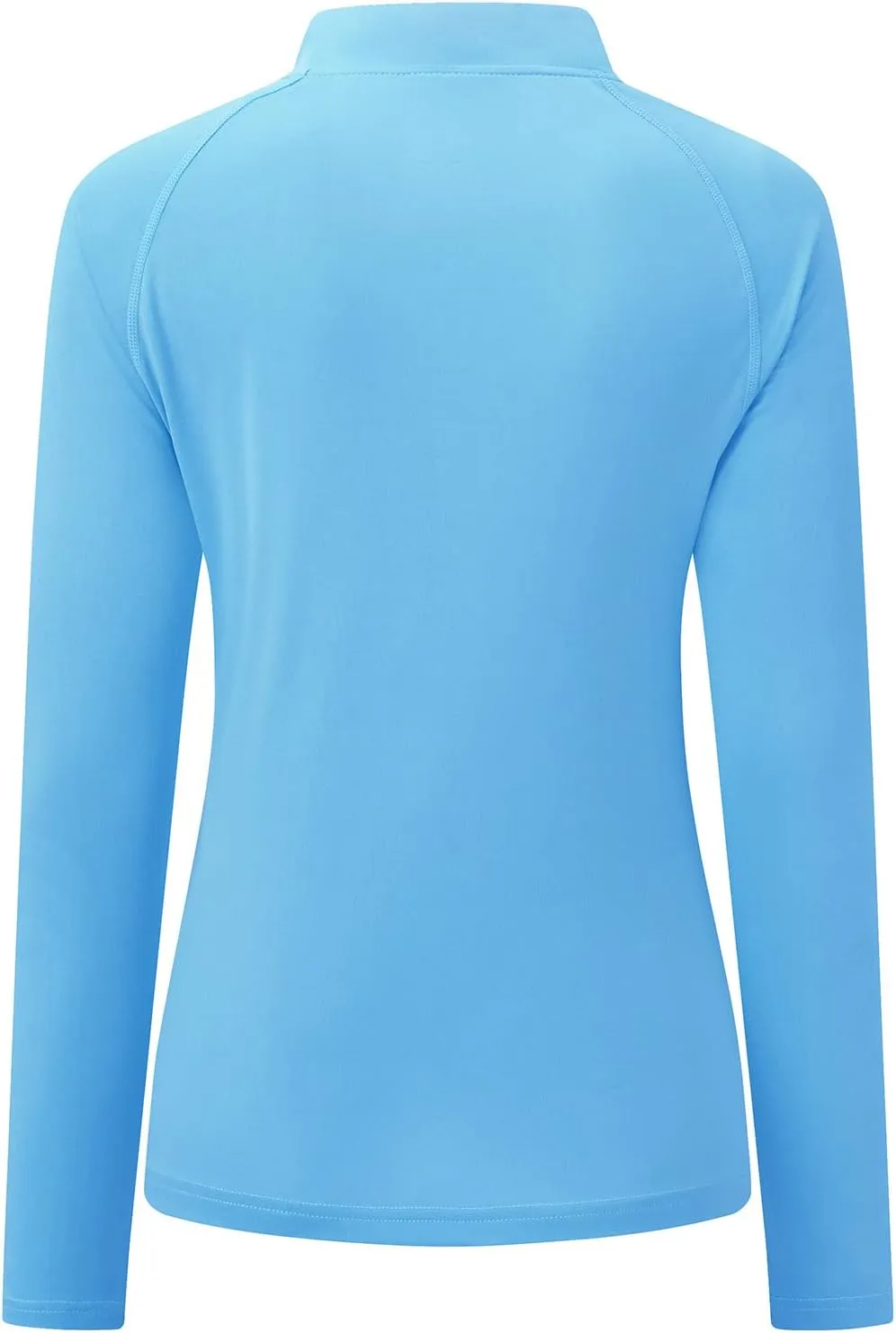 Rdruko Women's Hiking Shirts Quick Dry Long Sleeve UPF 50  Sun Protection Quarter Zip Outdoor Athletic Shirts