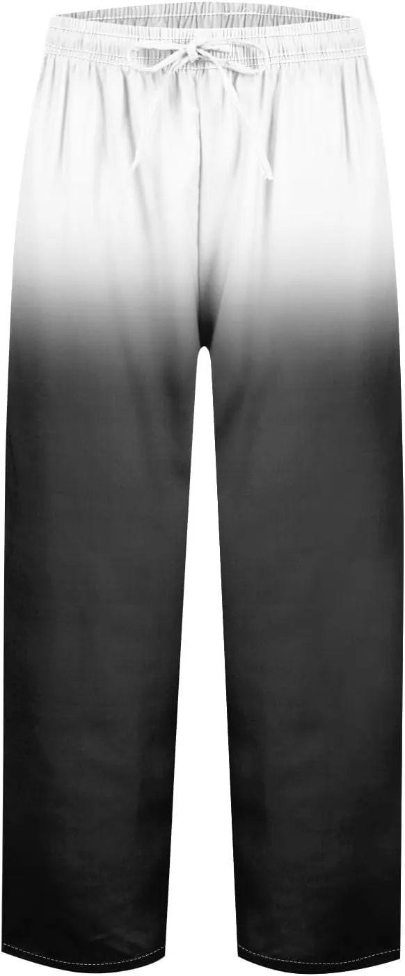 Resort Wear for Women 2025 Cotton Linen Elastic Seven Pants Beach Casual Pants Linen Casual Beach Long Pants