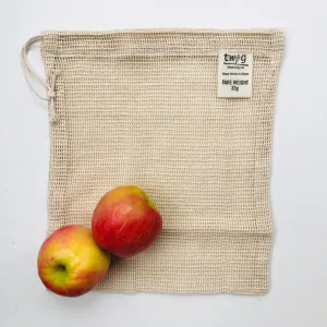 Reusable Produce Bag  Medium | Plastic-Free Grocery Organic Cotton Bag