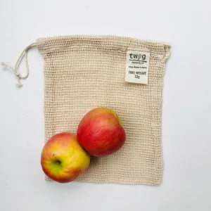 Reusable Produce Bag  Small | Plastic-Free Grocery Organic Cotton Bag