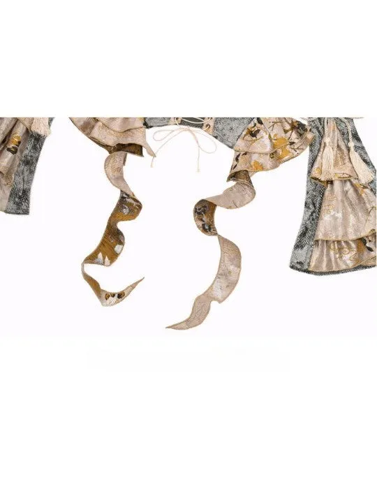 Ruffle Bell Sleeve Corset Jacket