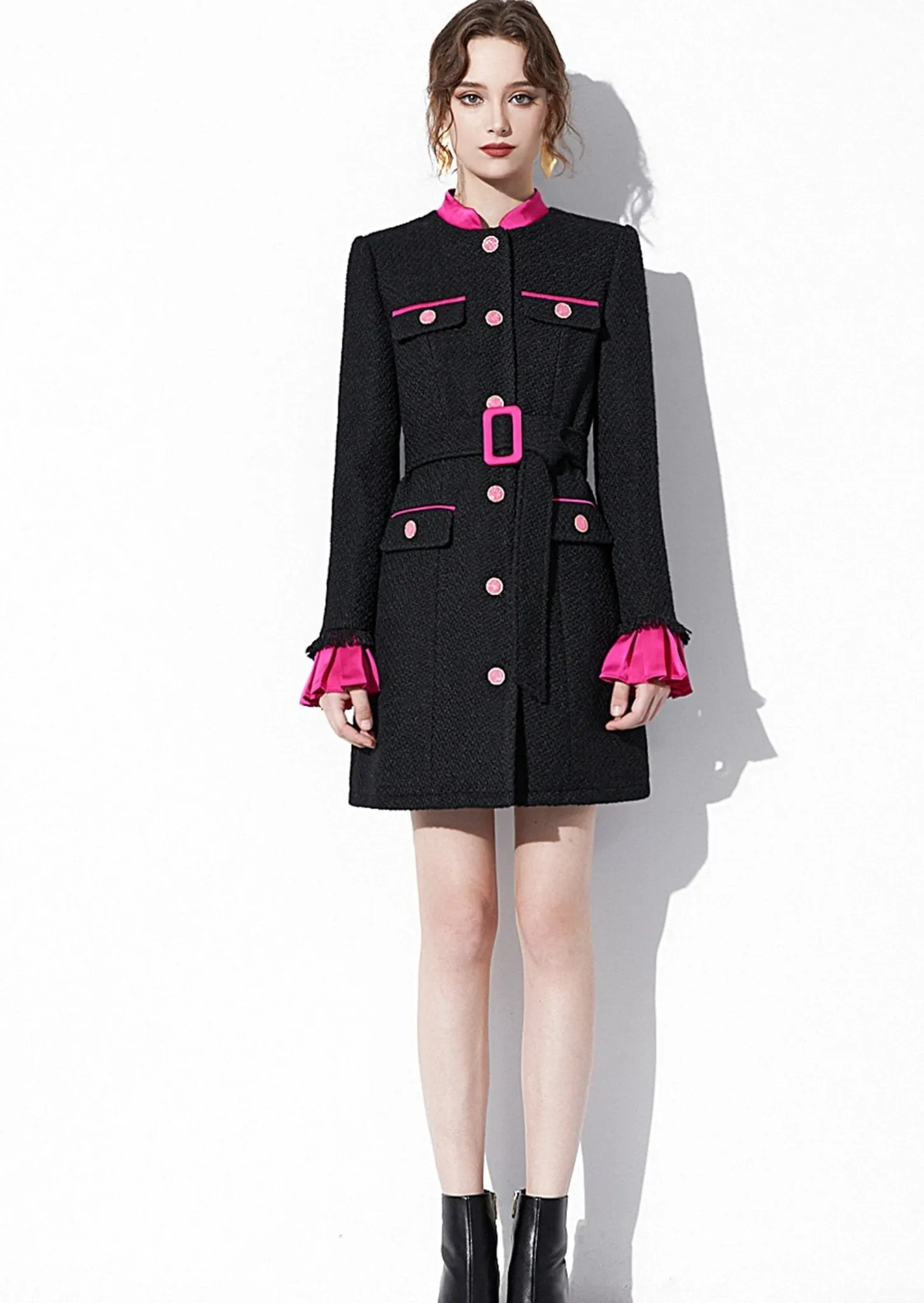 RUFFLE SLEEVE JACKET