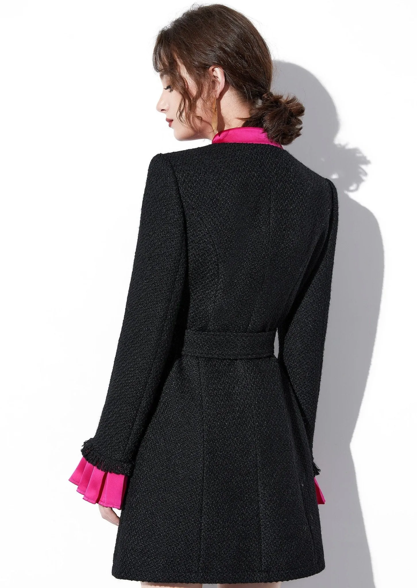 RUFFLE SLEEVE JACKET