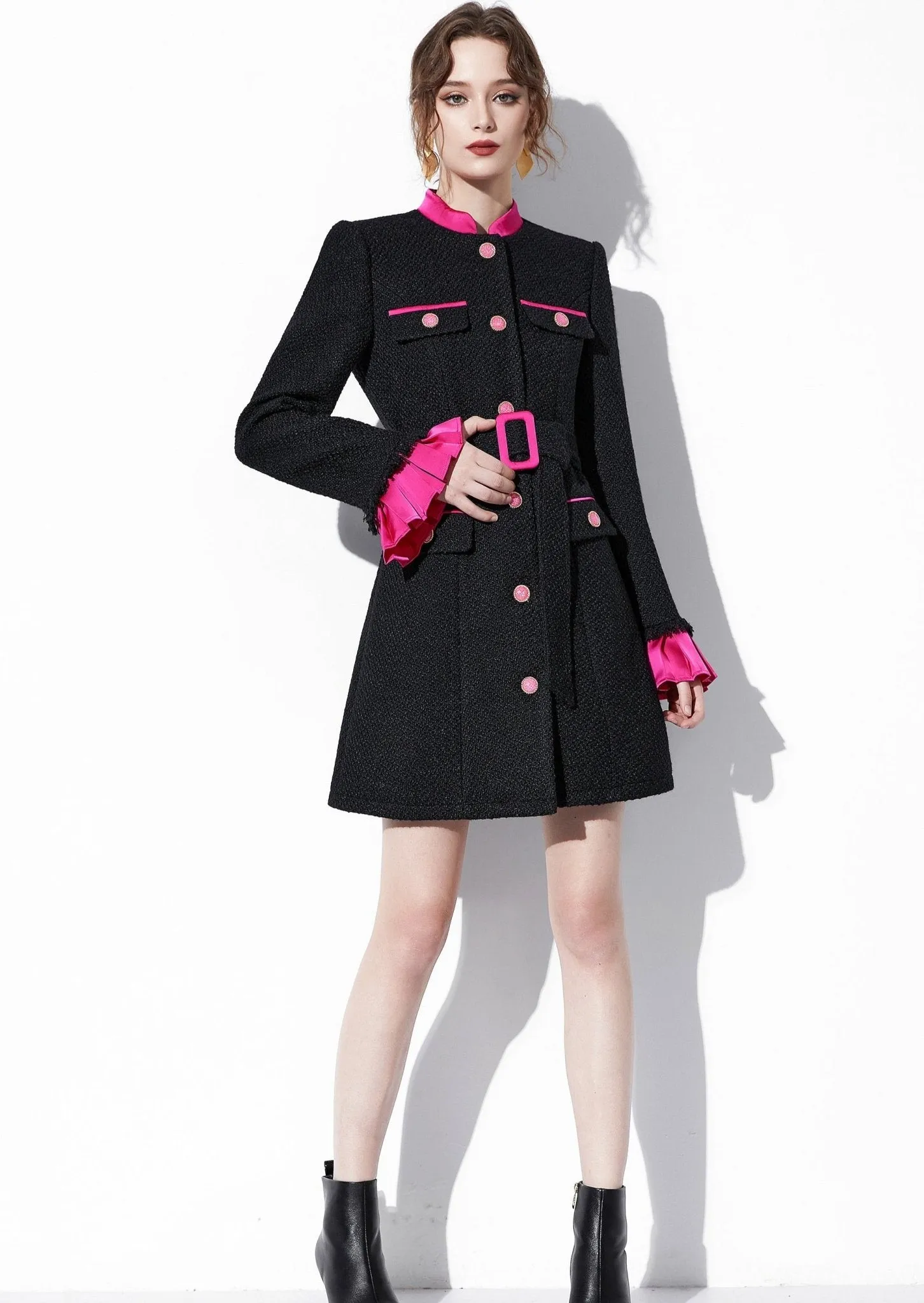 RUFFLE SLEEVE JACKET