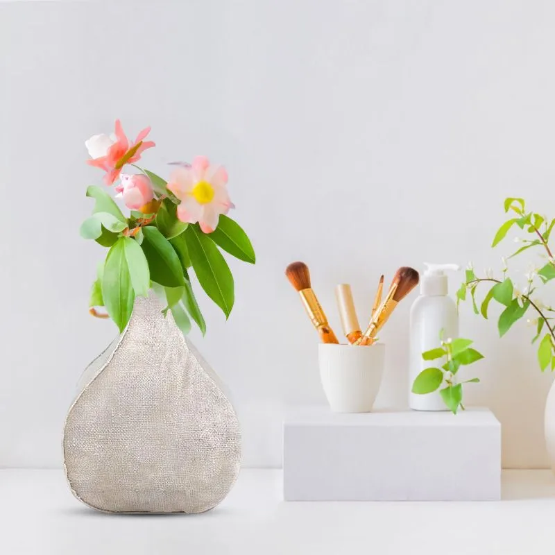 Satchel White Textured Vase | Modern Polyresin Vase | Textured Vase | Design Vase | Home Decor