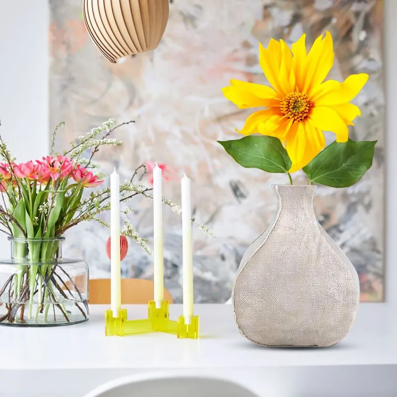 Satchel White Textured Vase | Modern Polyresin Vase | Textured Vase | Design Vase | Home Decor
