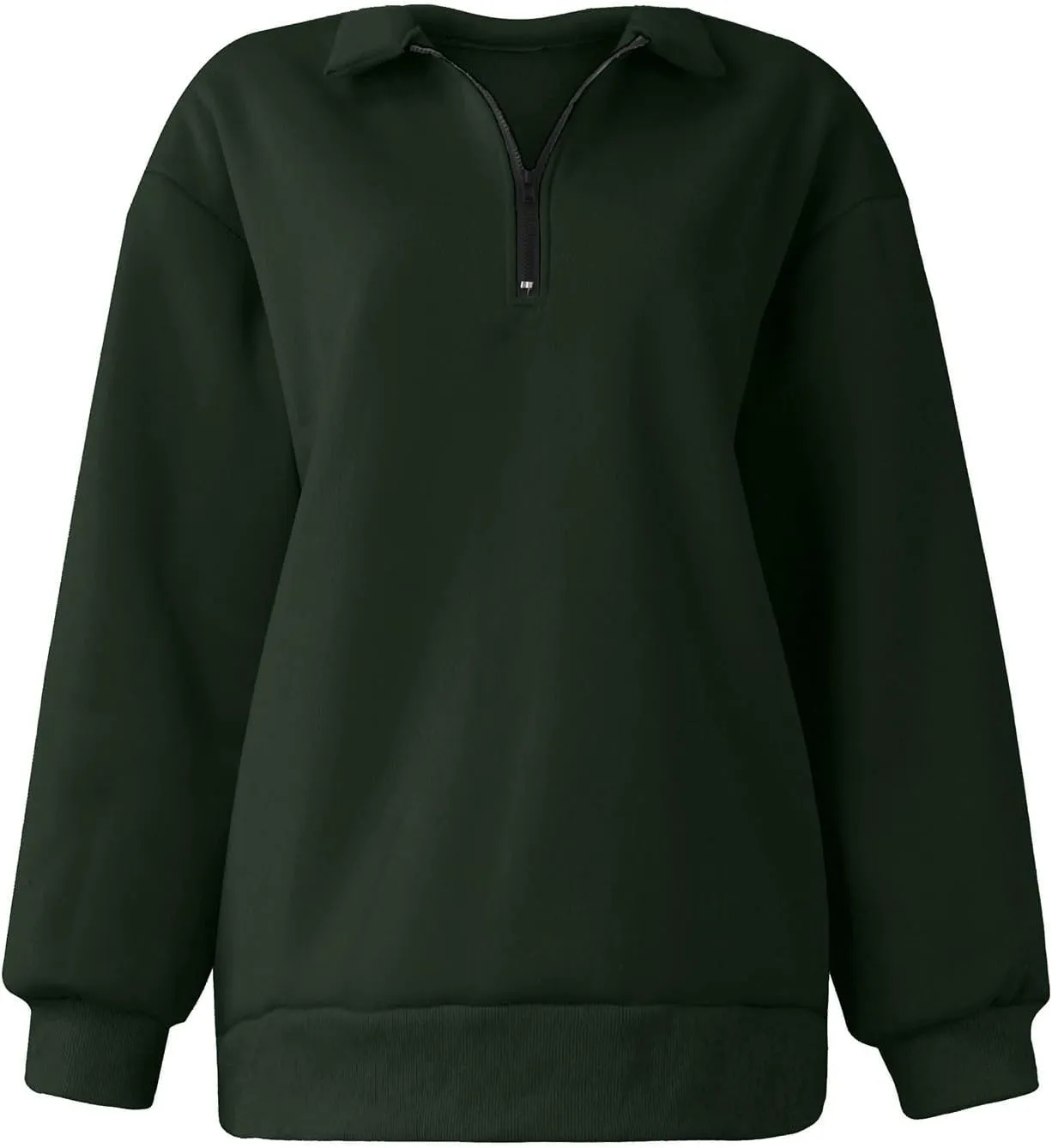 SERYU Oversized Sweatshirt Womens Loose Fit 2024 Fleece Fall Long Sleeve Half Zip Collared Pullover Y2k Clothes