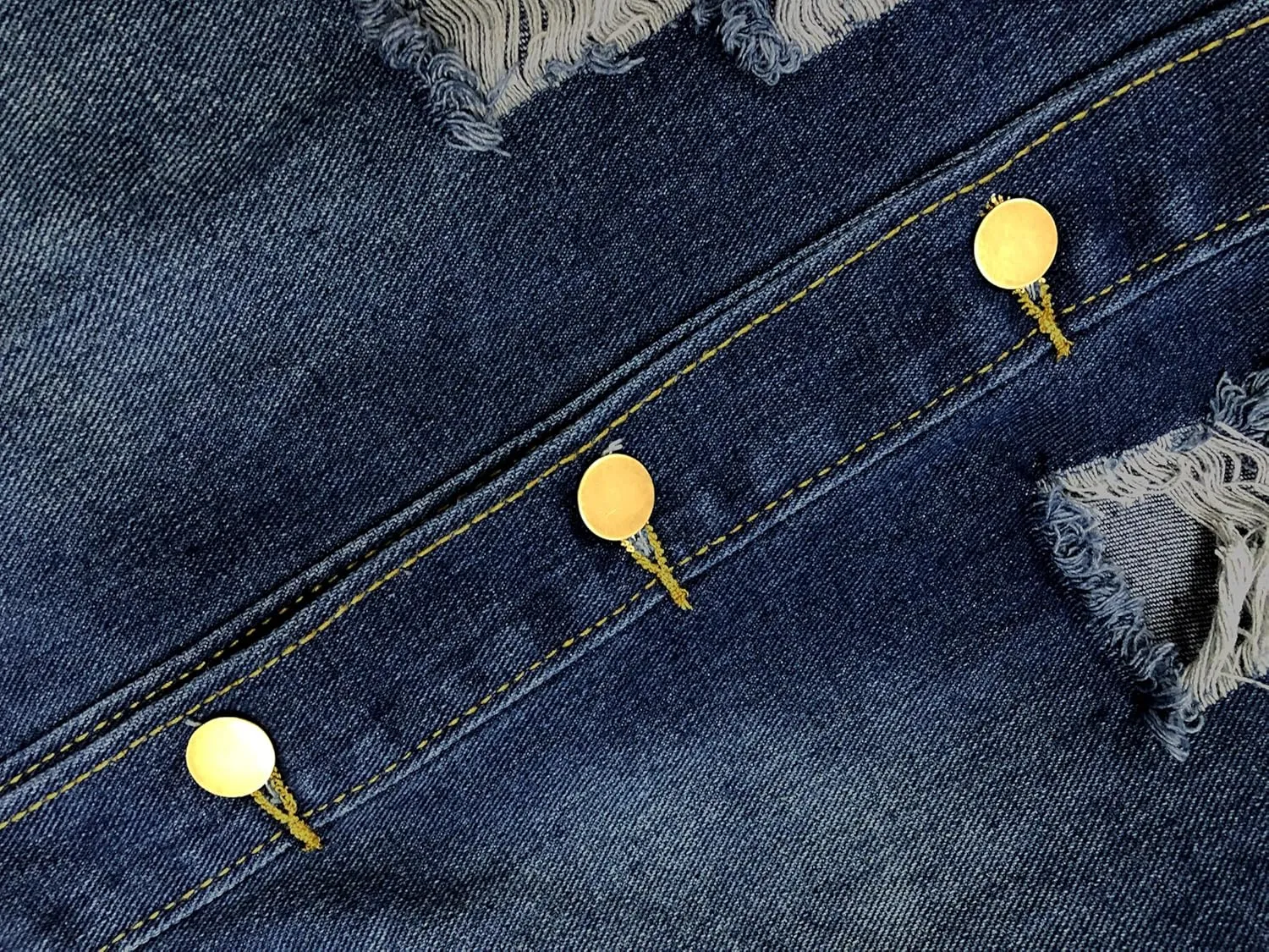 sexycherry Denim Jacket for Women Long Sleeve Classic Trucker Jeans Long Coat Outwear with Pockets