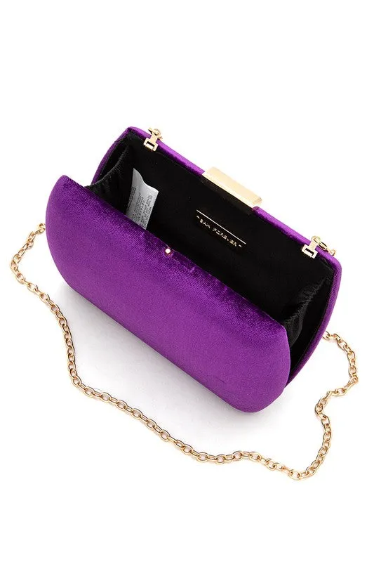 Show Up-  Velvet Box Clutch