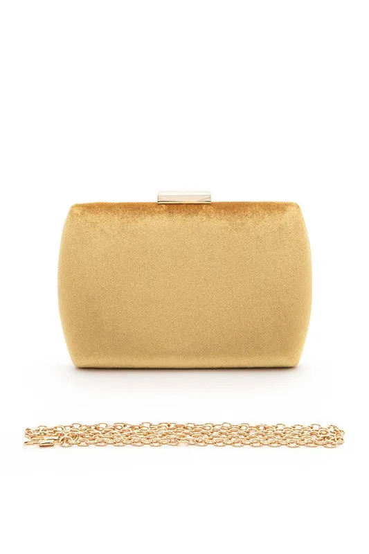 Show Up-  Velvet Box Clutch