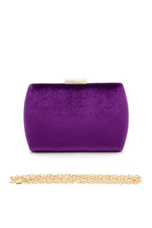 Show Up-  Velvet Box Clutch