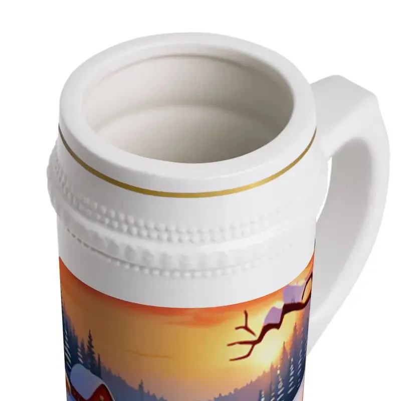 Sip in Autumn Landscape View Beer Stein Mug
