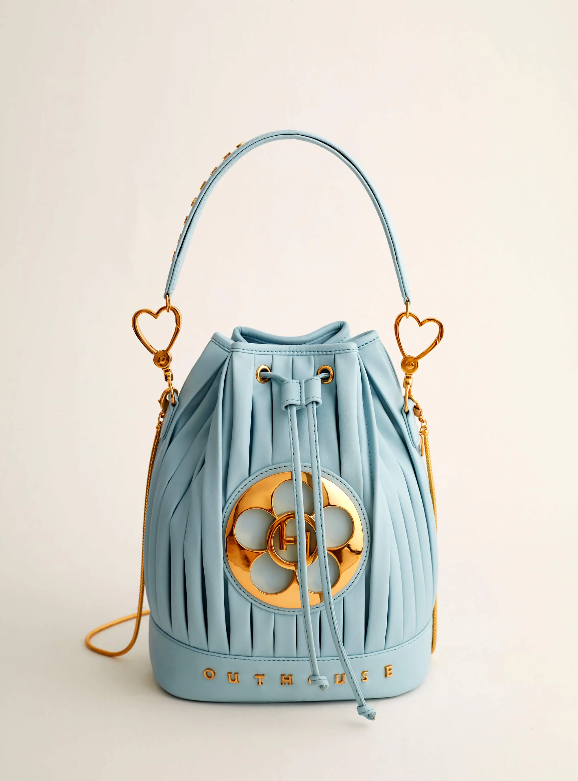 Sonam Babani In OH Poppi Bucket Bag in Powder Blue