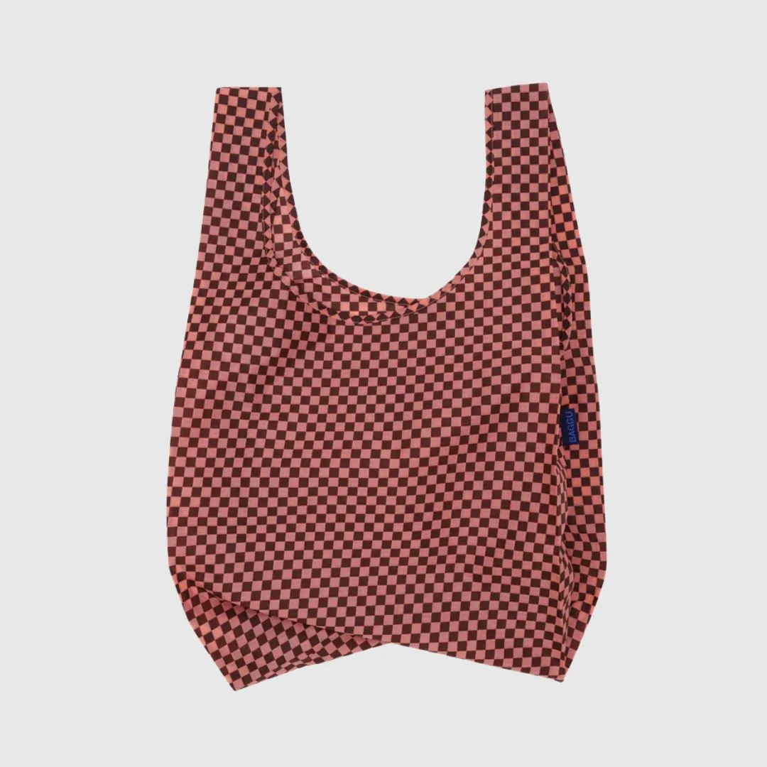 Standard Baggu (Pink Brown Check)