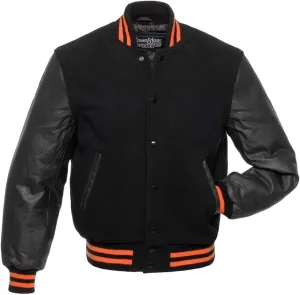 Stewart & Strauss Original Varsity Letterman Jacket Since 1977 (48 Team Colors) Wool & Leather XXS to 6XL