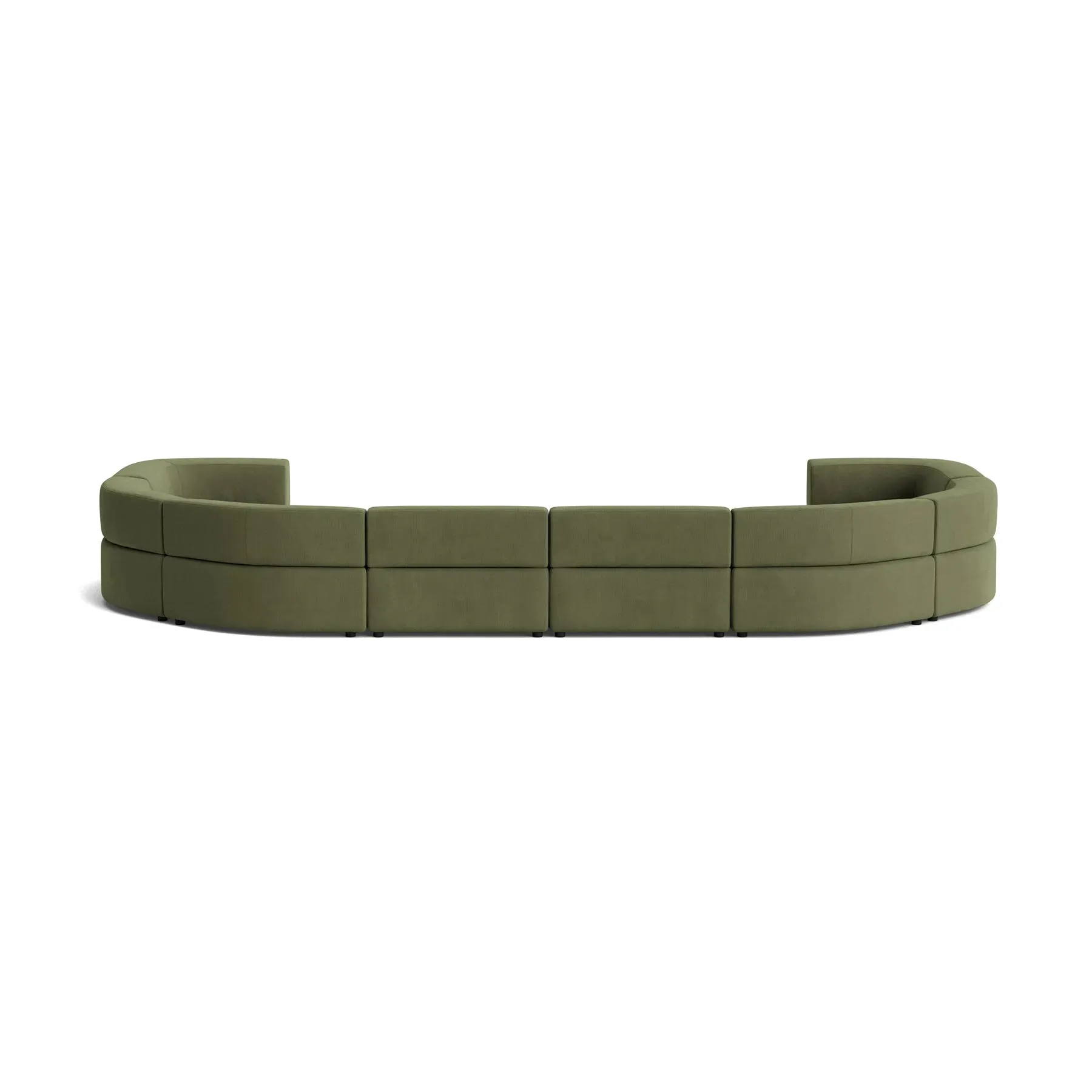 Stretch U Shape Modular Sofa - Corduroy Forest