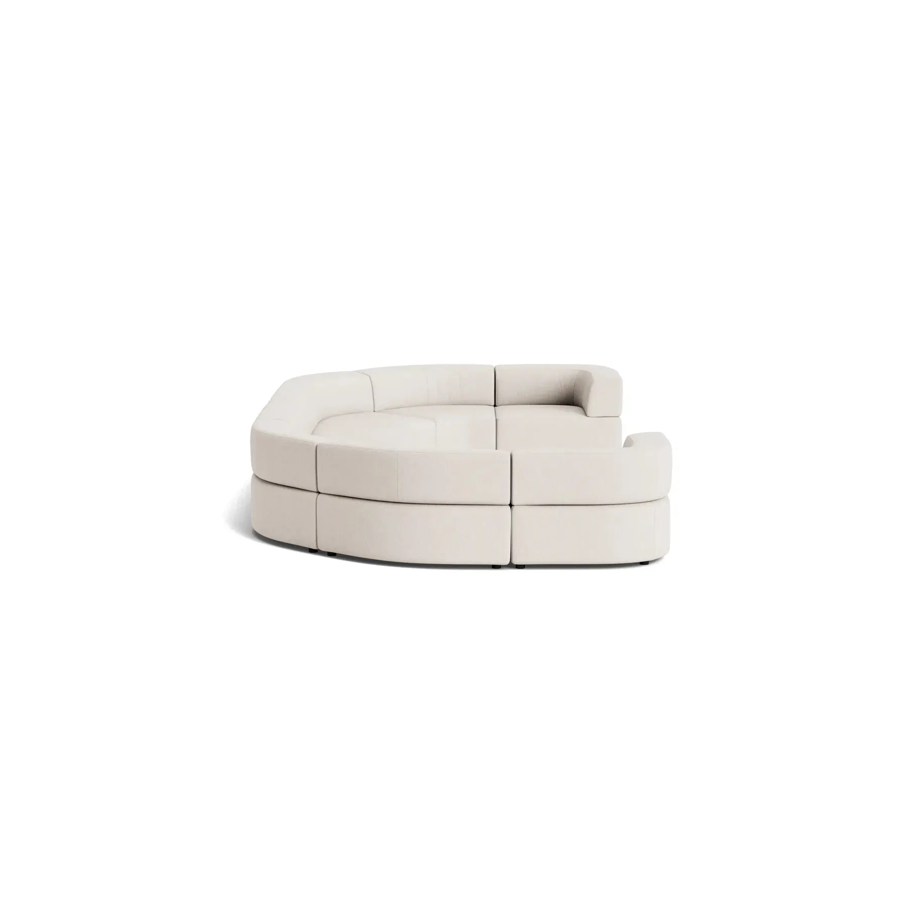 Stretch U Shape Modular Sofa - Silex Off White