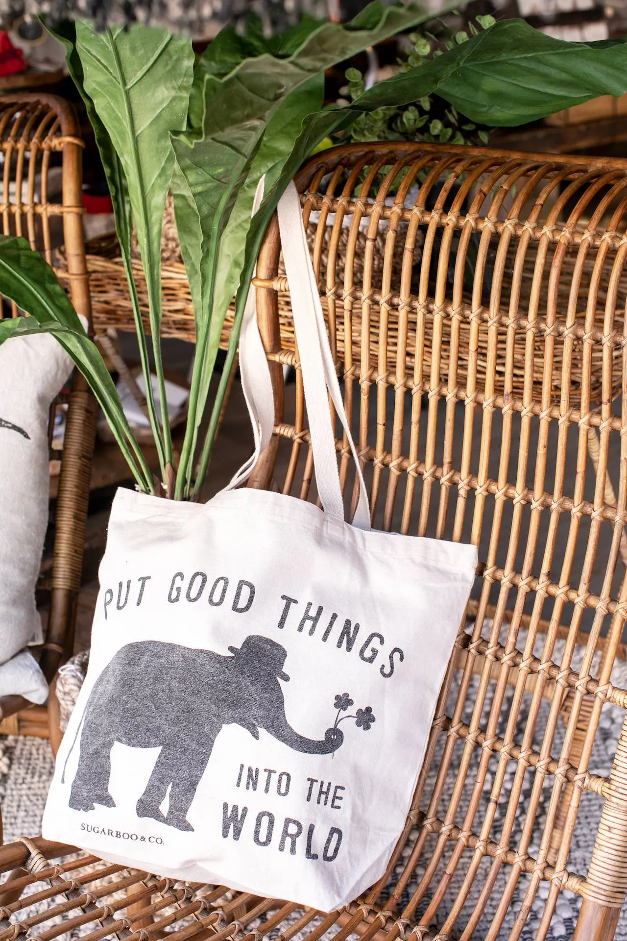 Sugarboo & Co Logo - Put Good Things into the World Tote