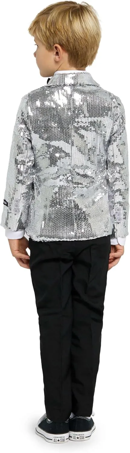 Suitmeister Sequin Blazer For Boys - Shiny Party Jacket For Kids - Slim Fit - Kids Party Blazer