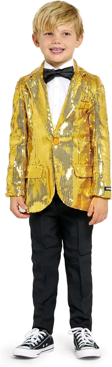 Suitmeister Sequin Blazer For Boys - Shiny Party Jacket For Kids - Slim Fit - Kids Party Blazer