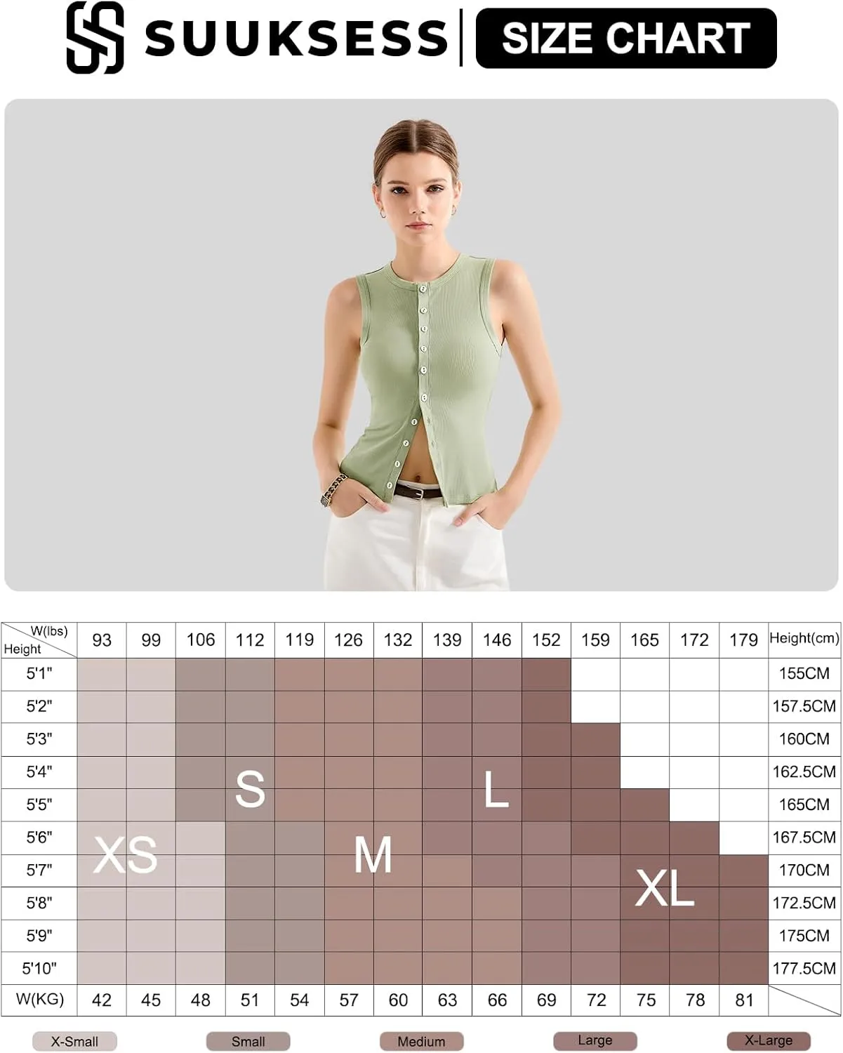 SUUKSESS Women Button Down Going Out Trendy Tops Ribbed Sexy Vest Y2K Tank Tops