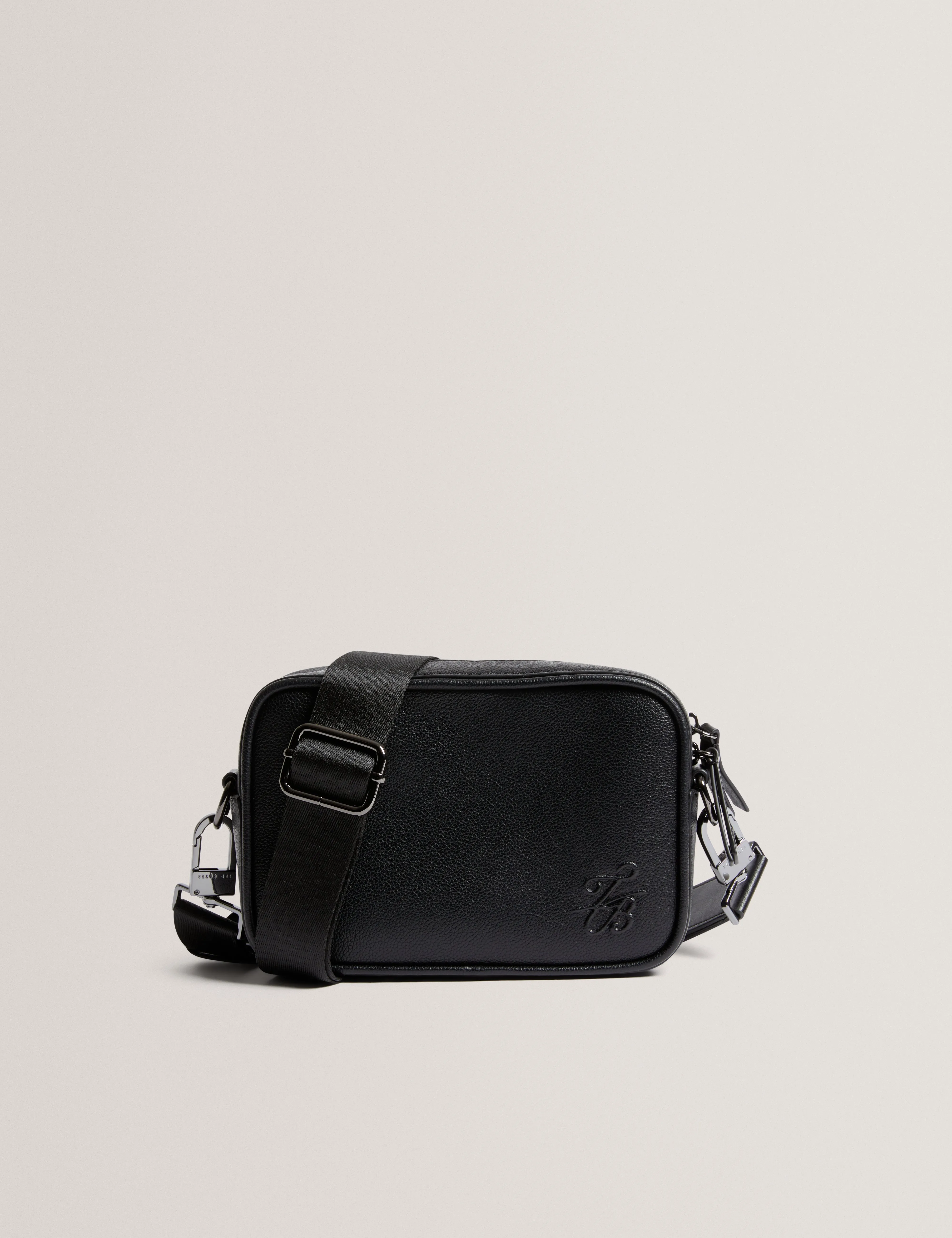 Taig Pu Tb Script Crossbody Bag Black