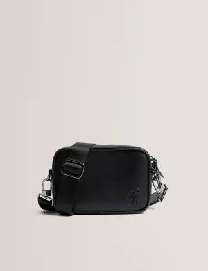 Taig Pu Tb Script Crossbody Bag Black