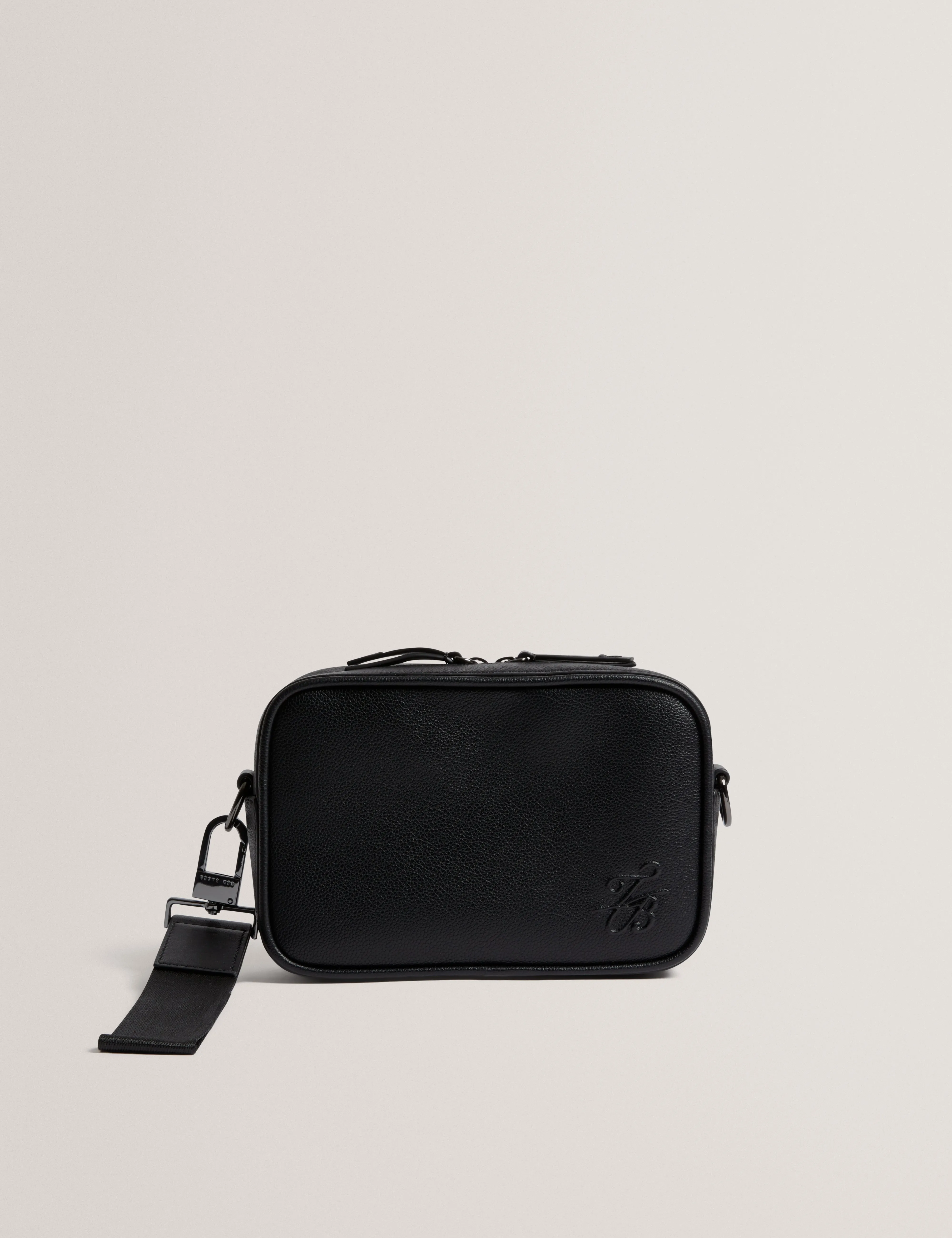 Taig Pu Tb Script Crossbody Bag Black