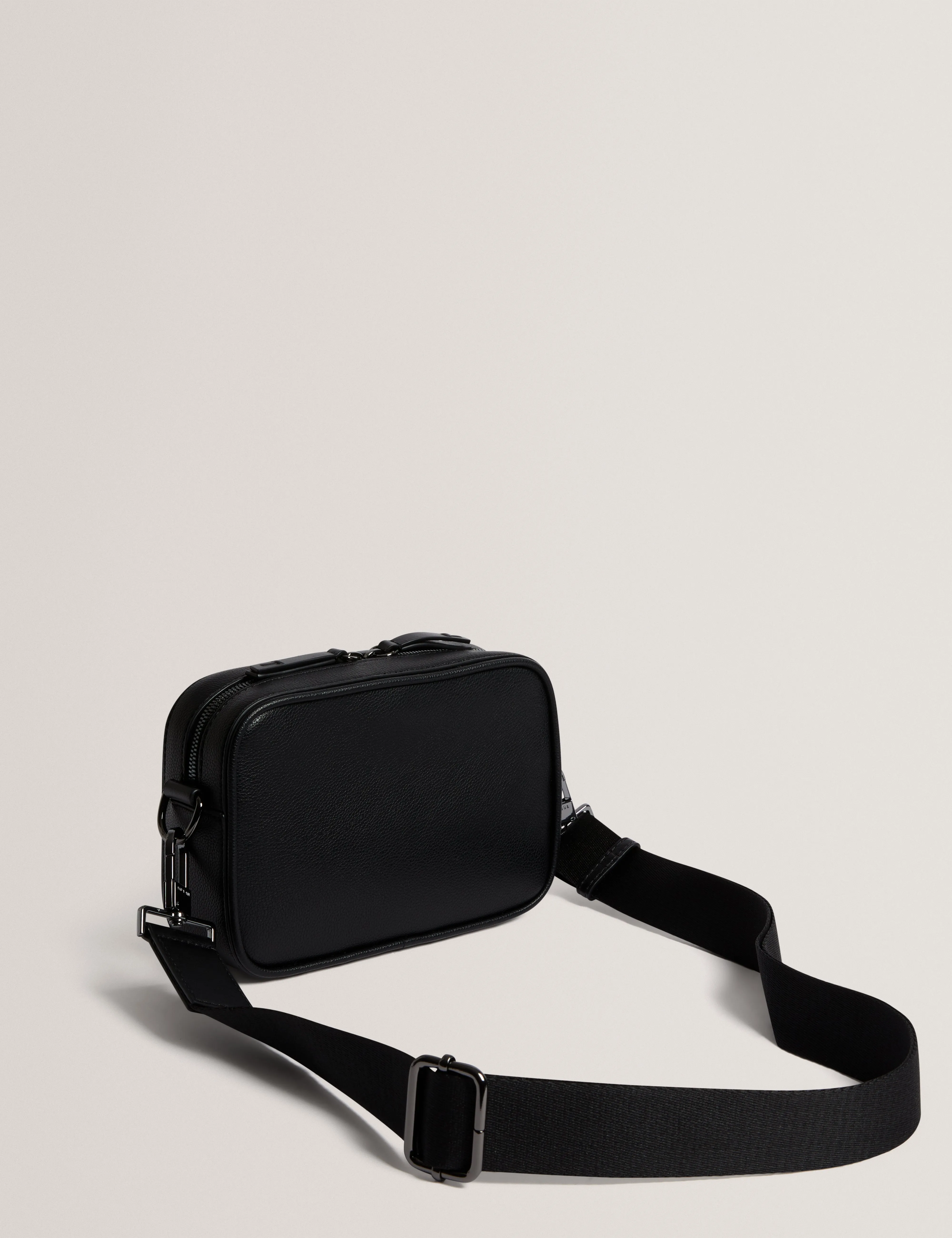 Taig Pu Tb Script Crossbody Bag Black