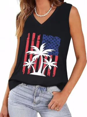 Tank Top for Women V Neck Summer Sleeveless T Shirt Tunic Casual Loose Fit Blouses