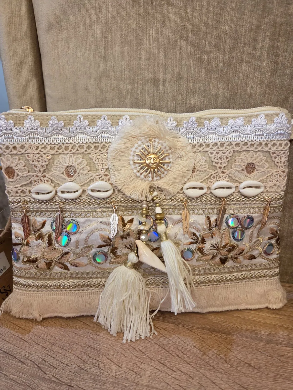 The Ibiza boho embellished clutch bags