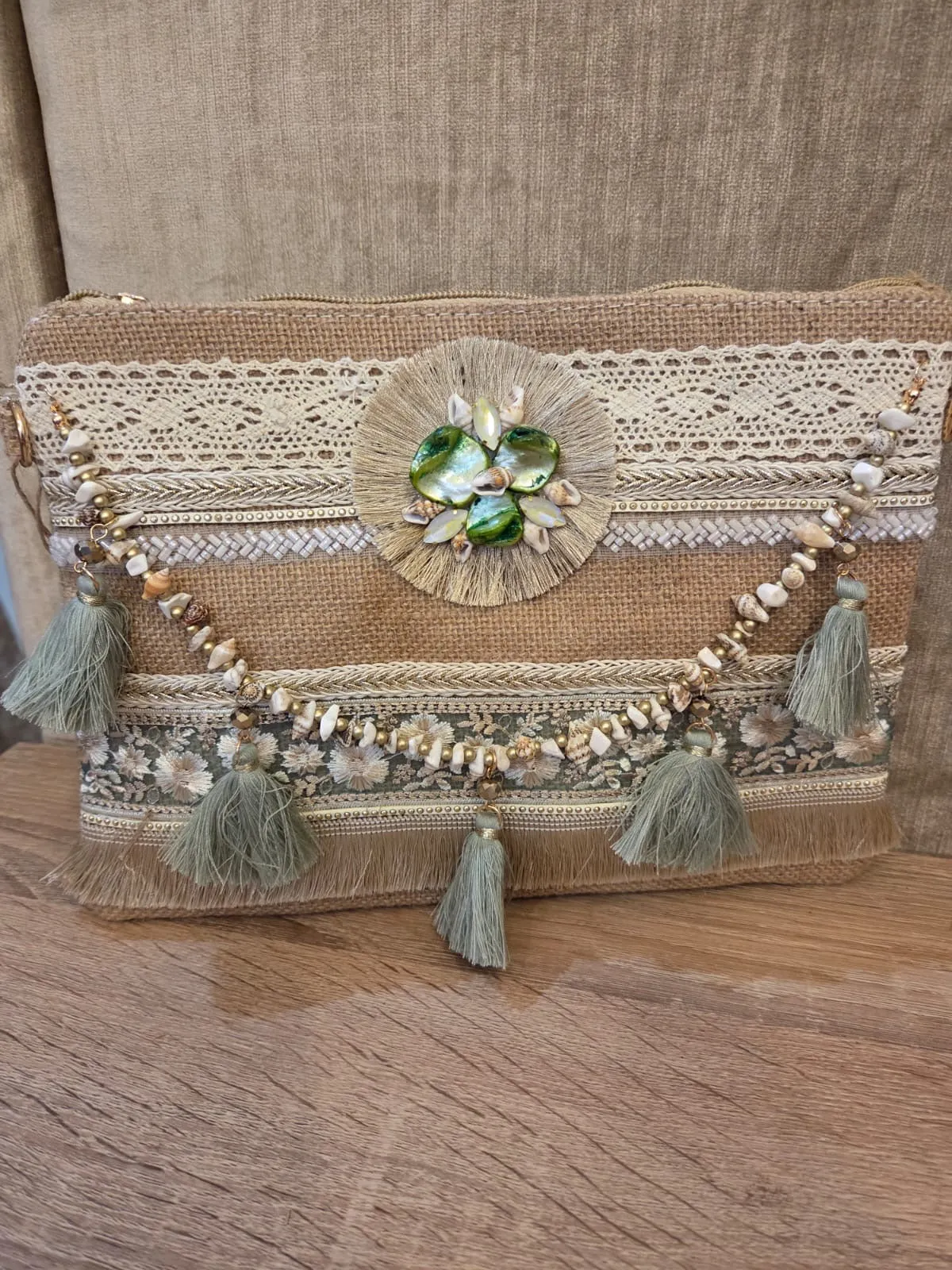 The Ibiza boho embellished clutch bags