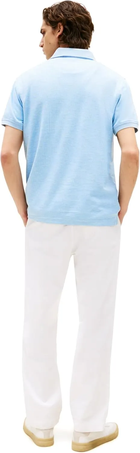 Tommy Hilfiger Men's Short Sleeve Moisture Wicking Stretch Polo Shirt with Quick Dry   UV Protection