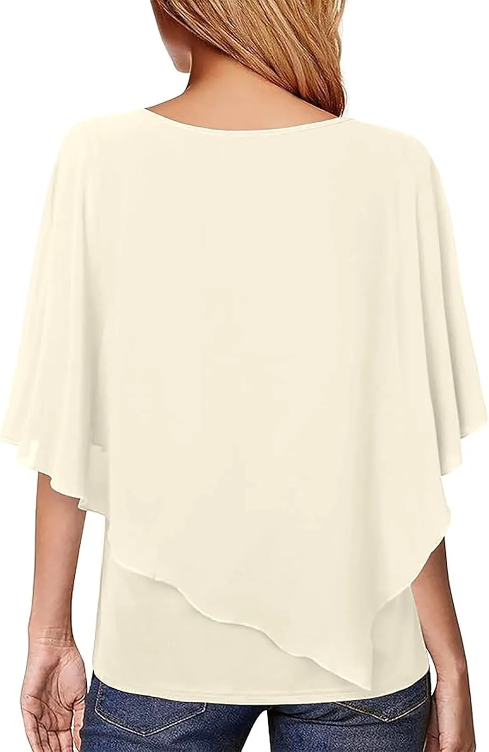 Tshirt Dress Women Plain Short Sleeve Batwing Sleeve Daily Dating Cute Blouses for Women Dressy Casual