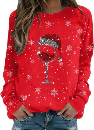 Ugly Sweatshirts For Women Ugly Merry Christmas Sweaters Funny Santa Vintaga Xmas Sweatshirt Plus Size