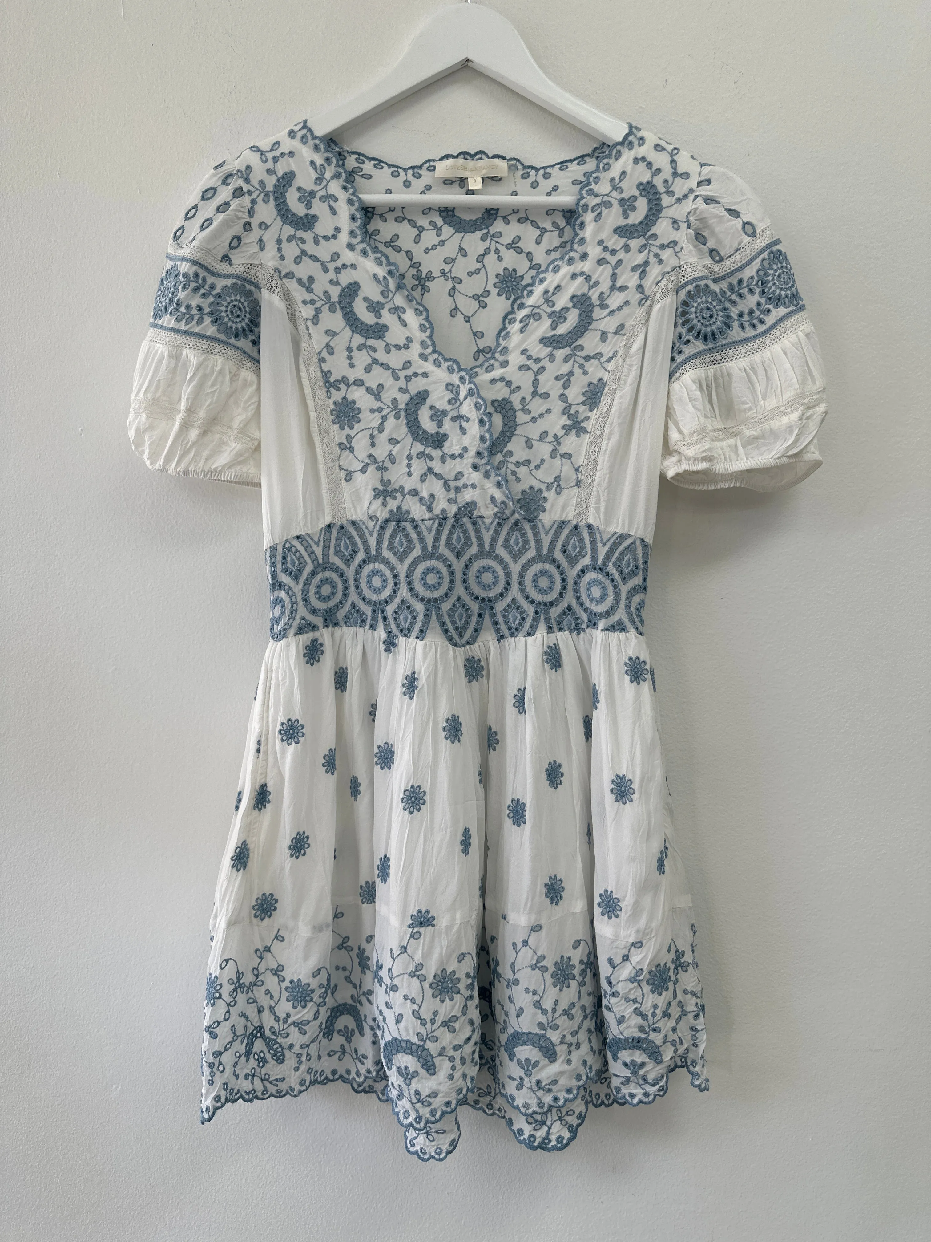 Valente Broderie-Anglaise Mini Dress
