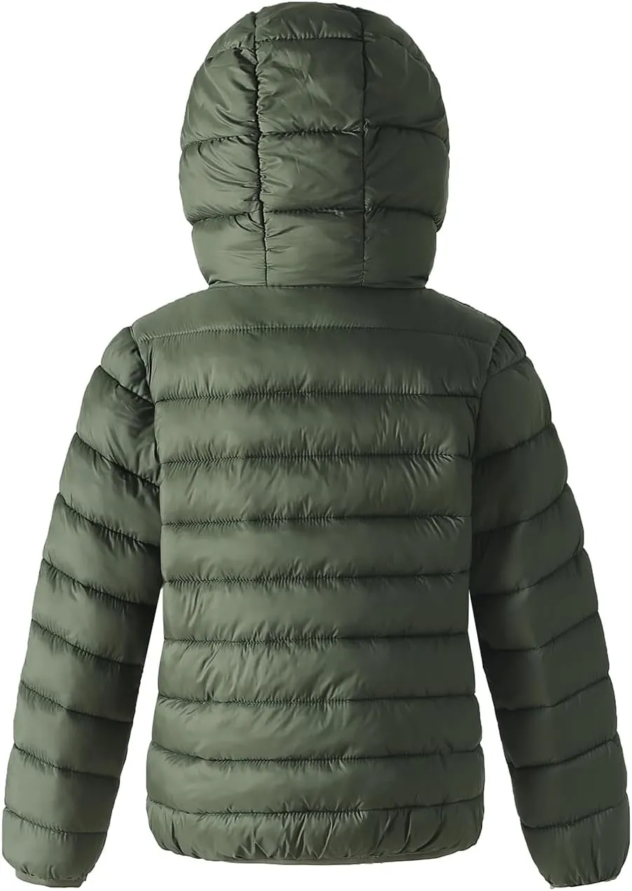 Winter Puffer Jacket Waterproof Hooded Coat Lightweight Clothes For Kids Boys