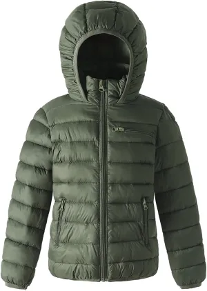 Winter Puffer Jacket Waterproof Hooded Coat Lightweight Clothes For Kids Boys