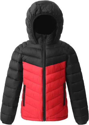 Winter Puffer Jacket Waterproof Hooded Coat Lightweight Clothes For Kids Boys
