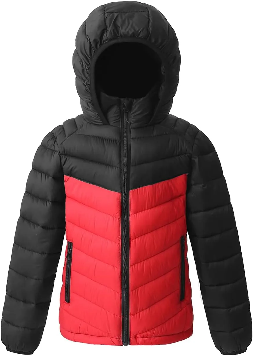 Winter Puffer Jacket Waterproof Hooded Coat Lightweight Clothes For Kids Boys