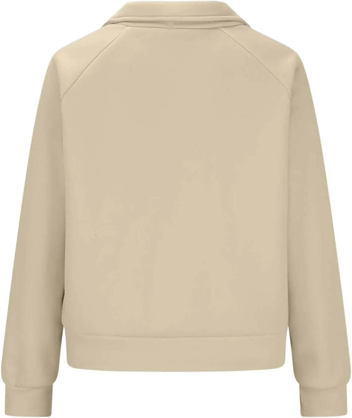 Women Half Zip Up Sweatshirts Trendy Long Sleeve Plain Pullover Fall Casual Oversized Tops Winter Comfort Clothes