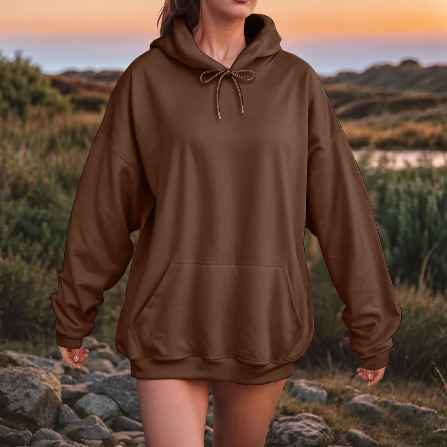 Women Hooded Sweatshirt Casual Long Sleeve Pullover Loose Autumn Sweatshirt Winter Hoodies Women Oversized