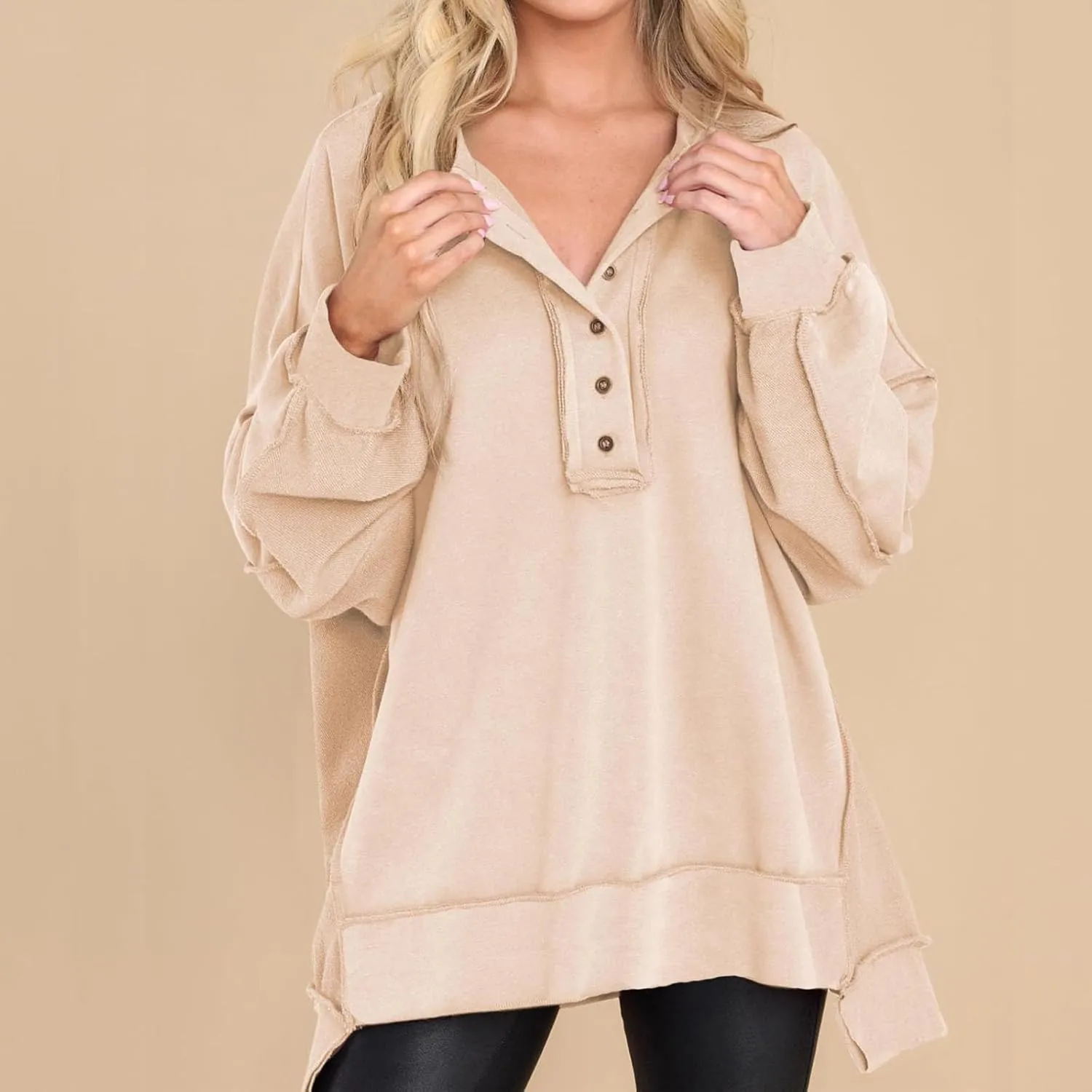 Women Long Sleeve 2024 Trendy Sweatshirt Oversized Pullover Hoodies Lightweight Fall Outfits Y2K Clothes