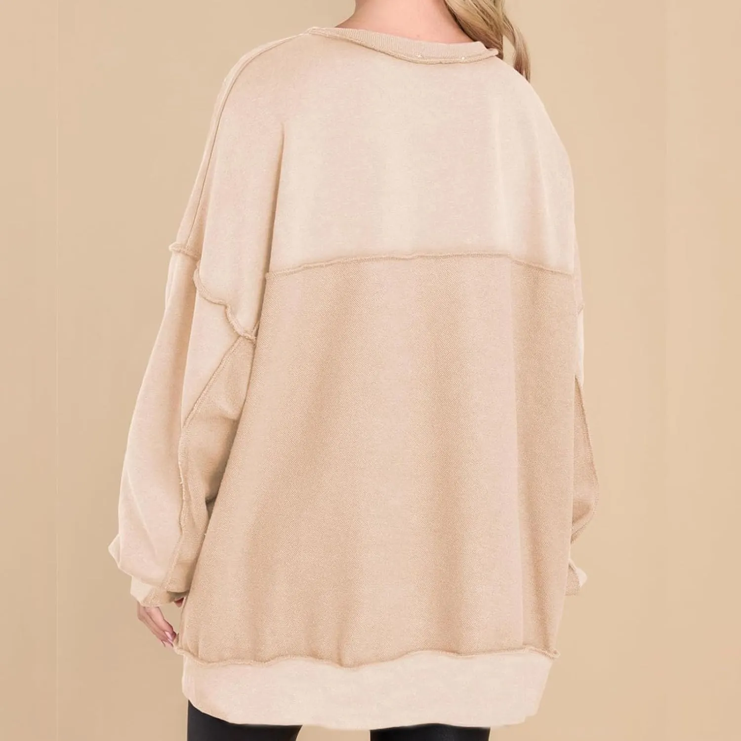 Women Long Sleeve 2024 Trendy Sweatshirt Oversized Pullover Hoodies Lightweight Fall Outfits Y2K Clothes
